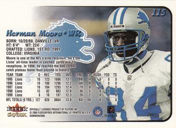 2000 SkyBox Dominion #115 Herman Moore Back