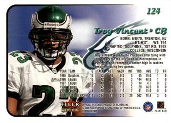 2000 SkyBox Dominion #124 Troy Vincent Back