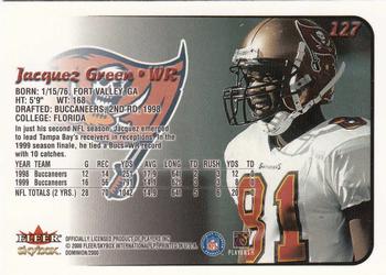 2000 SkyBox Dominion #127 Jacquez Green Back