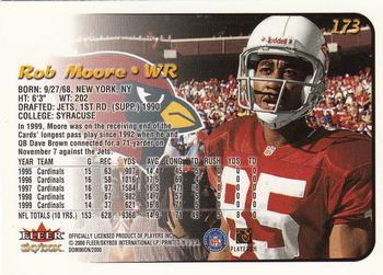 2000 SkyBox Dominion #173 Rob Moore Back
