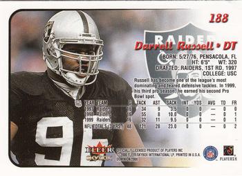 2000 SkyBox Dominion #188 Darrell Russell Back