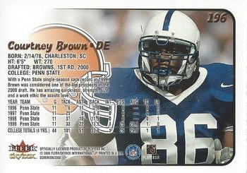2000 SkyBox Dominion #196 Courtney Brown Back