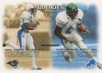 2000 SkyBox Dominion #233 Trung Canidate / Reuben Droughns Front
