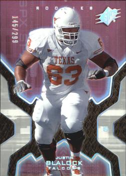 2007 SPx - Silver Holofoil Rookies #114 Justin Blalock Front