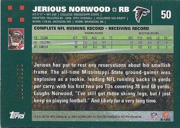 2007 Topps - Copper #50 Jerious Norwood Back