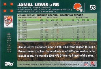 2007 Topps - Copper #53 Jamal Lewis Back