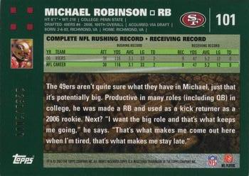 2007 Topps - Copper #101 Michael Robinson Back