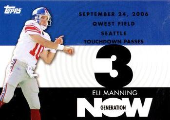 2007 Topps - Generation Now #GN-EM3 Eli Manning Front