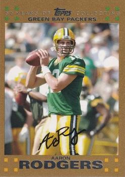 2007 Topps - Gold #18 Aaron Rodgers Front