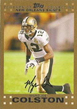 2007 Topps - Gold #164 Marques Colston Front