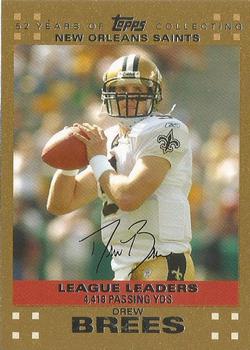 2007 Topps - Gold #429 Drew Brees Front