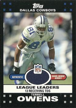 2007 Topps - League Leaders Relics #LLR-TO Terrell Owens Front