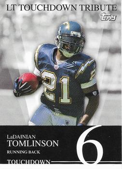 2007 Topps - LT Touchdown Tribute #6 LaDainian Tomlinson Front