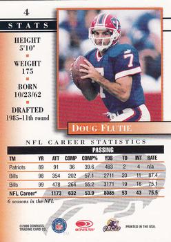 2000 Donruss Preferred #4 Doug Flutie Back