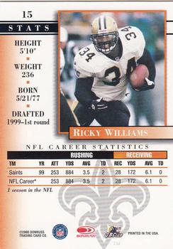 2000 Donruss Preferred #15 Ricky Williams Back