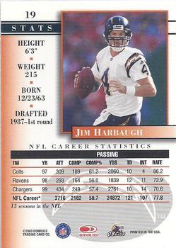 2000 Donruss Preferred #19 Jim Harbaugh Back