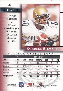 2000 Donruss Preferred #48 Kordell Stewart Back