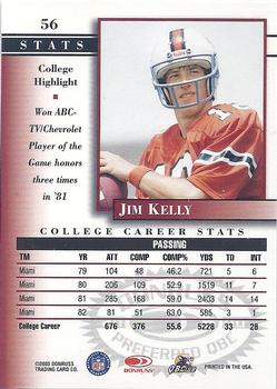 2000 Donruss Preferred #56 Jim Kelly Back
