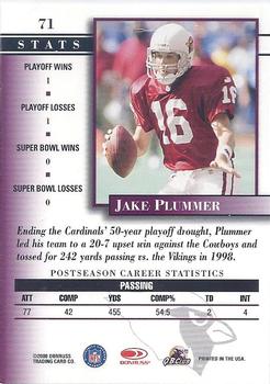2000 Donruss Preferred #71 Jake Plummer Back