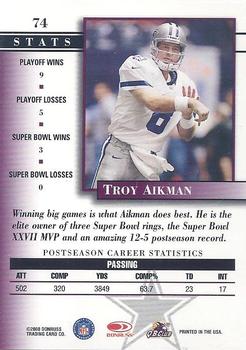 2000 Donruss Preferred #74 Troy Aikman Back