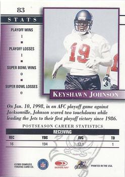2000 Donruss Preferred #83 Keyshawn Johnson Back