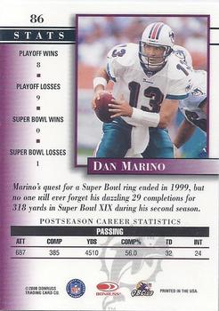 2000 Donruss Preferred #86 Dan Marino Back