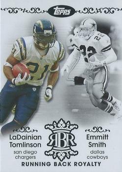 2007 Topps - Running Back Royalty #RBR-LSM LaDainian Tomlinson / Emmitt Smith Front