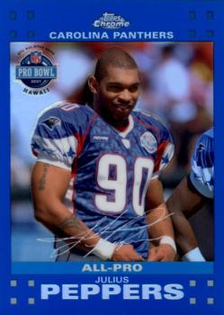 2007 Topps Chrome - Blue Refractors #TC159 Julius Peppers Front