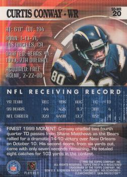 2000 Finest #20 Curtis Conway Back