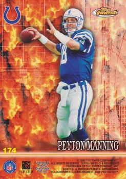 2000 Finest #174 Chad Pennington / Peyton Manning Back