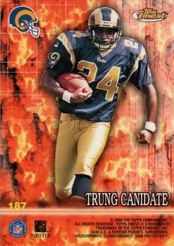 2000 Finest #187 Emmitt Smith / Trung Canidate Back