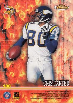 2000 Finest #188 Travis Taylor / Cris Carter Back