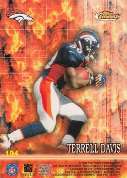 2000 Finest #194 Thomas Jones / Terrell Davis Back
