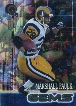 2000 Finest #199 Marshall Faulk Front
