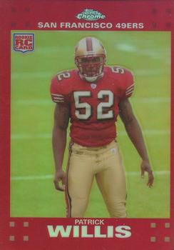 2007 Topps Chrome - Red Refractors Uncirculated #TC240 Patrick Willis Front