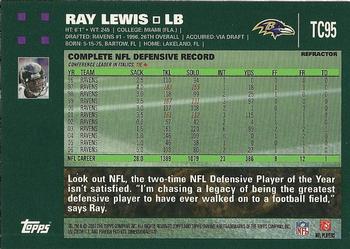 2007 Topps Chrome - Refractors #TC95 Ray Lewis Back