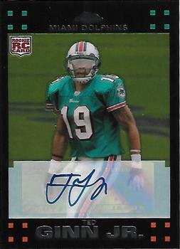 2007 Topps Chrome - Rookie Autographs #TC201 Ted Ginn Jr. Front