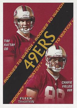 2000 Fleer Tradition #361 Tim Rattay / Chafie Fields Front
