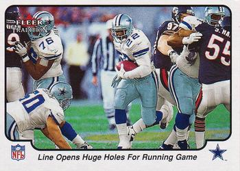 2000 Fleer Tradition #374 Line Opens Huge Holes for Running Game Front