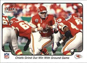 2000 Fleer Tradition #380 Chiefs Grind Out Win with Ground Game Front