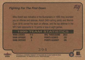 2000 Fleer Tradition #394 Fighting for the First Down Back