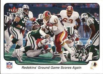 2000 Fleer Tradition #396 Redskins' Ground Game Scores Again Front