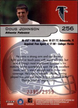2000 Fleer Focus #256 Doug Johnson Back