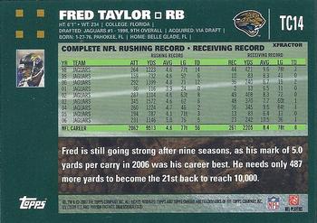 2007 Topps Chrome - Xfractors #TC14 Fred Taylor  Back
