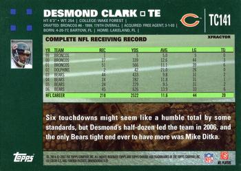 2007 Topps Chrome - Xfractors #TC141 Desmond Clark  Back
