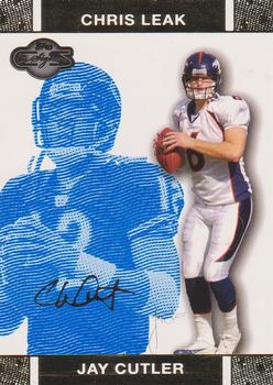 2007 Topps Co-Signers - Changing Faces Gold Blue #9 Jay Cutler / Chris Leak Front