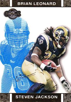 2007 Topps Co-Signers - Changing Faces Gold Blue #15 Steven Jackson / Brian Leonard Front