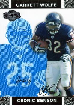 2007 Topps Co-Signers - Changing Faces Gold Blue #25 Cedric Benson / Garrett Wolfe Front