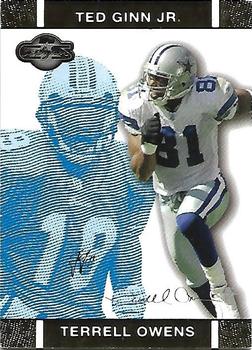 2007 Topps Co-Signers - Changing Faces Gold Blue #31 Terrell Owens / Ted Ginn Jr. Front
