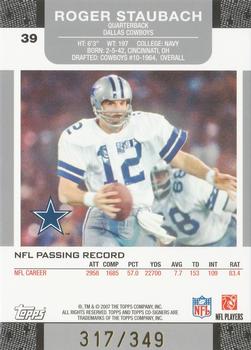 2007 Topps Co-Signers - Changing Faces Gold Blue #39 Roger Staubach / JaMarcus Russell Back